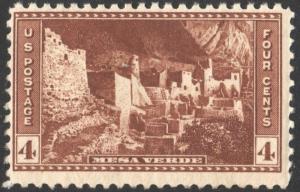 SC#743 4¢ National Parks: Mesa Verde Cliff Palace (1934) MNH