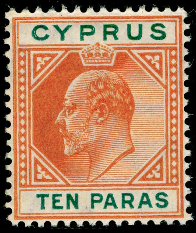 CYPRUS SG61, 10pa orange & green, NH MINT.