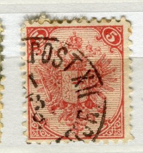 BOSNIA; 1890s classic Eagle Arms issue used 5k. value fine POSTMARK