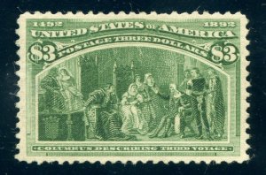 US SCOTT #243 MINT-SUPERB-NO GUM (5/11/22 GP) 