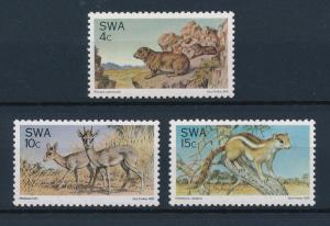 [41943] SWA South West Africa 1976 Wild Animals Rock Hyrax Dikdik Squirrel MNH