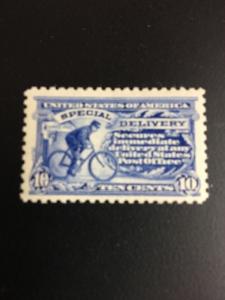 E9 .10 Messenger On Bicycle. Perf10  Wmk. Extra Fine  MNH