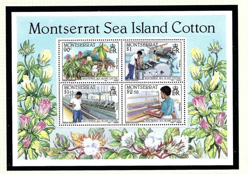 Montserrat 572a MNH 1985 Sea Island Cotton S/S