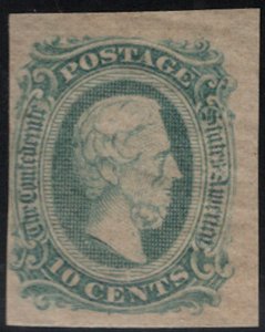 US #CONFEDERATE US #11 SUPERB JUMBO mint, never hinged, full fresh gum, four ...