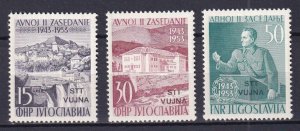 1953 - Yugoslavia Trieste (ZoneB) - Sc#87-89 - MNH**