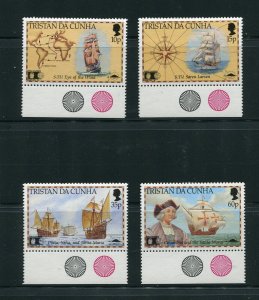 Tristan Da Cunha 504 - 507 Discovery of America Stamp Set MNH 1992