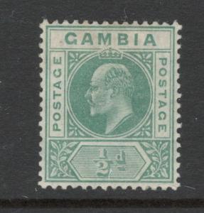 Gambia 1902 King Edward VII 1/2p Scott # 28 MH