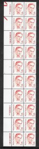 #1849 MNH Plate Block Strip of 20