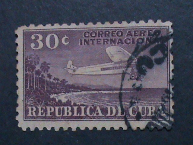 ​CUBA-AIRMAIL 1931  11 VERY OLD CUBA AIRMAIL USED-STAMP-VF  ALMOST 91 YEARS