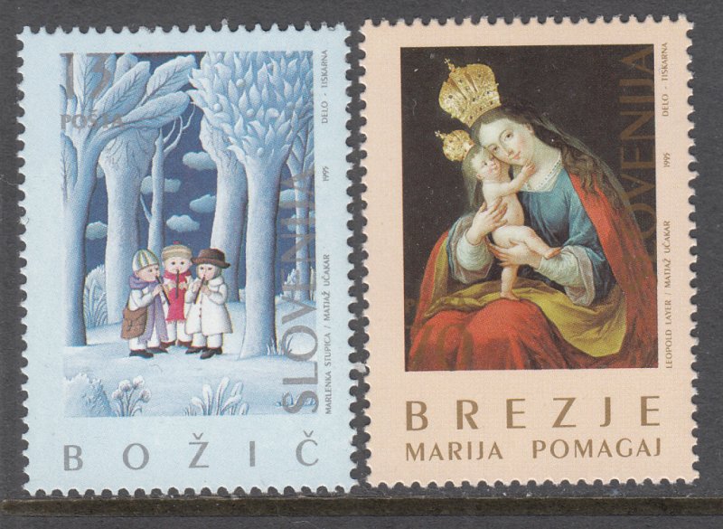 Slovenia 241-242 Christmas MNH VF