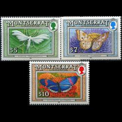 MONTSERRAT 1992 - Scott# 816-8 Butterflies $5-10 NH