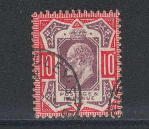 Great Britain Sc 137d used. 1902 10p KEVII definive, no cross in crown variety