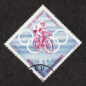 Dahomey - 1964 Olympic Games - Tokyo - Cycling - VG Condition # 192 Used