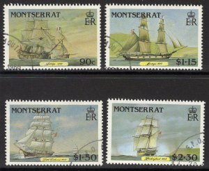 MONTSERRAT SG696/9 1986 MAIL PACKET BOATS FINE USED