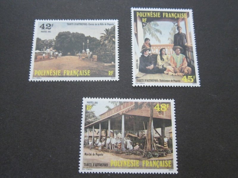 French Polynesia 1985 Sc 419-21 set MNH