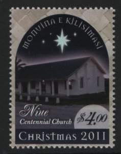 Niue 2011 MNH Sc 871 $4 Centennial Church Christmas