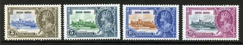 Hong Kong SG133/36 1935 Silver Jubilee Set M/M 