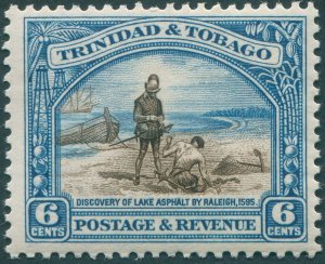 Trinidad & Tobago 1937 6c sepia & blue Perf 12½ SG233a unused