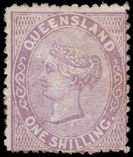 Queensland Scott 61 (1879) Used G-F, CV $15.00 M