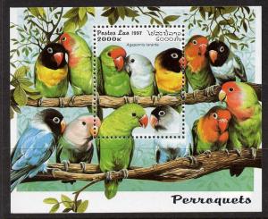 Laos 1312-8 MNH Birds, Parrots