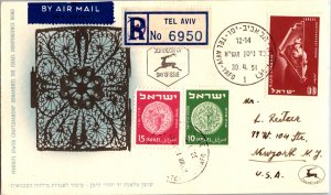 Israel, Registered, Worldwide First Day Cover