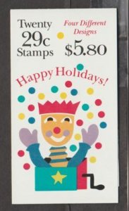 U.S. Scott #2798a BK212 Christmas Stamp - Mint NH Booklet