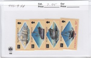 Falkland Islands 446-9 SS Great Britain mnh