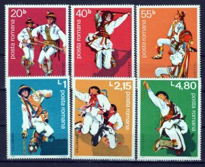 Romania 2748-2753 MNH Romanian Male Folk Dancers ZAYIX 0624S0348