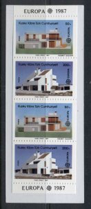 Cyprus Turkish 1987 Europa, Modern Architecture booklet MUH