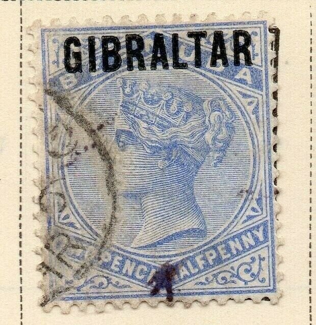 Gibraltar 1886 Early Issue Fine Used 2.5d. Optd 326901