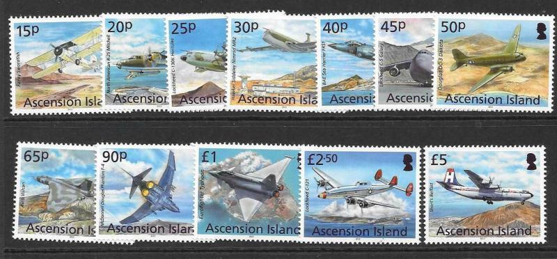 ASCENSION SG1150/61 2013 AIRCRAFT  MNH