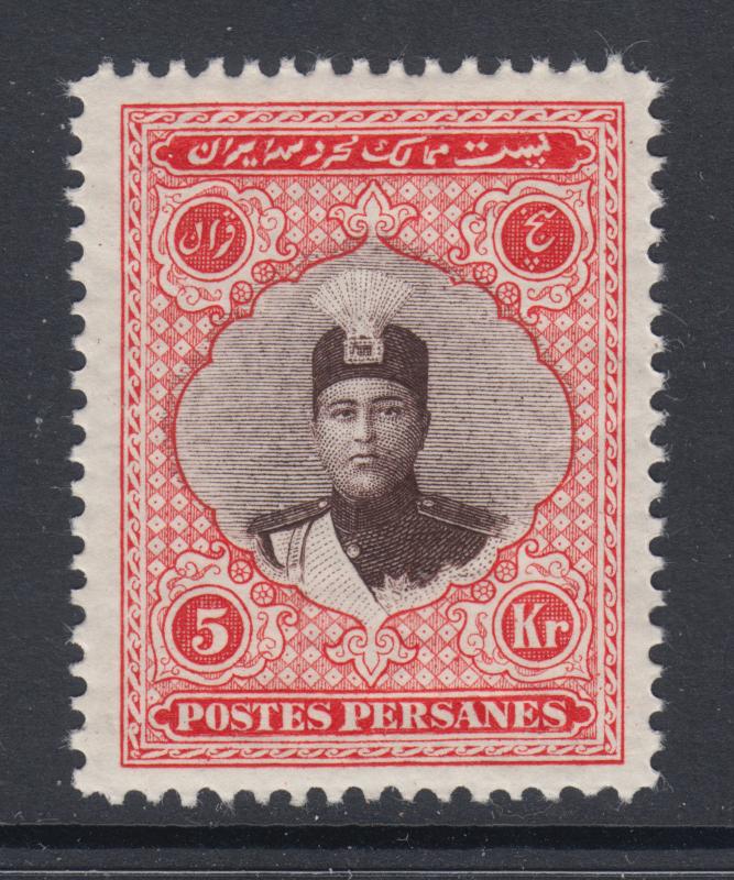 Iran Sc 677 MNH. 1924 5k red & brown Ahmad Shah Qajar, fresh