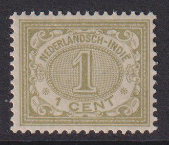 Netherlands Indies #39  MH  1902  numerals  1c