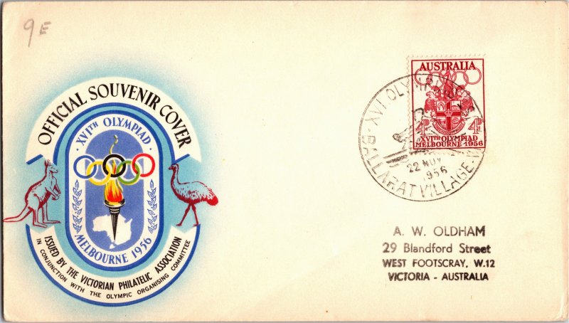 Australia, Worldwide First Day Cover, Olympics