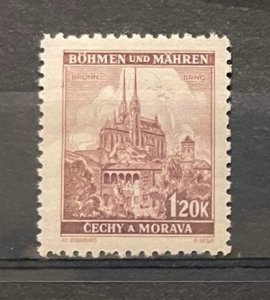 (207) BOHEMIA AND MORAVIA 1939-40 : Yv# 29 - MNH VF