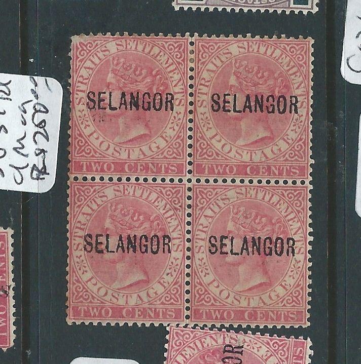 MALAYA SELANGOR (P0510B) 2C QV SG 31  BL OF 4    MOG