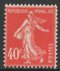 France Scott 178 - SG418, 1924 Sower 40c MH*