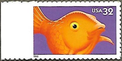 United States #3231 32-cent Big Eyes - Fish MNH (1998)