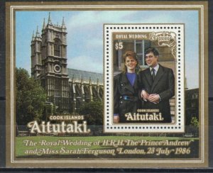 Aitutaki Stamp 398  - Prince Andrew's wedding