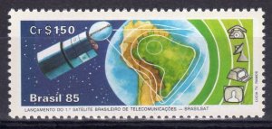 Brazil 1985 BRASILSAT Stamp Perforated Mint (NH)