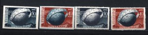 RUSSIA/USSR 1949 UPU 2 SETS OF 2 STAMPS PERF. & IMPERF. MNH