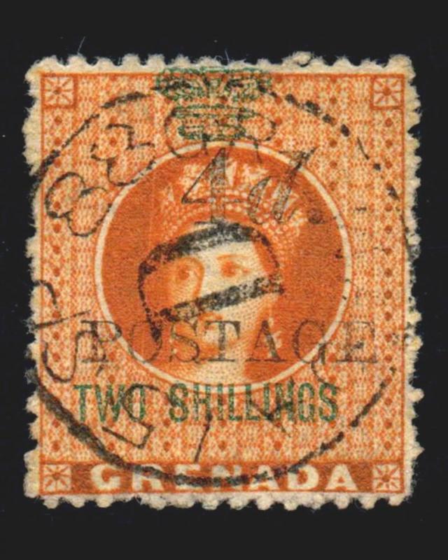 VINTAGE:GRENADA 1881 USD,BH,LH SCOTT # 32A $ 35 LOT # VSAGREN1881A