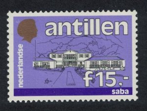 Neth. Antilles Local Government Buildings 15 Gulden 1989 MNH SG#843 MI#655