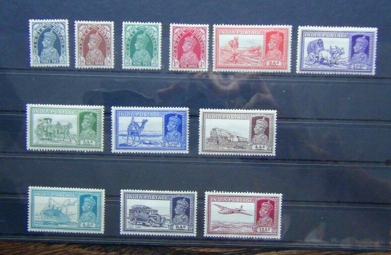 India 1937 - 40 to 12a MM 