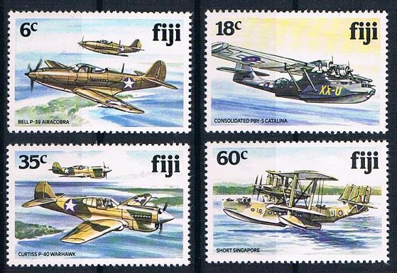 Fiji 1981 Scott 454-7 WW2 Aircraft MNH