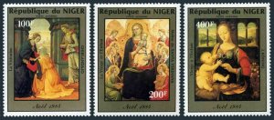 Niger C349-C351,MNH.Michel 912-914. Christmas 1984.By Ghirlandajo,J.Koning,