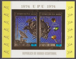 1974 Equatorial Guinea 465-466/B142bgold 100 years of ITU / Satellite 22,00 €