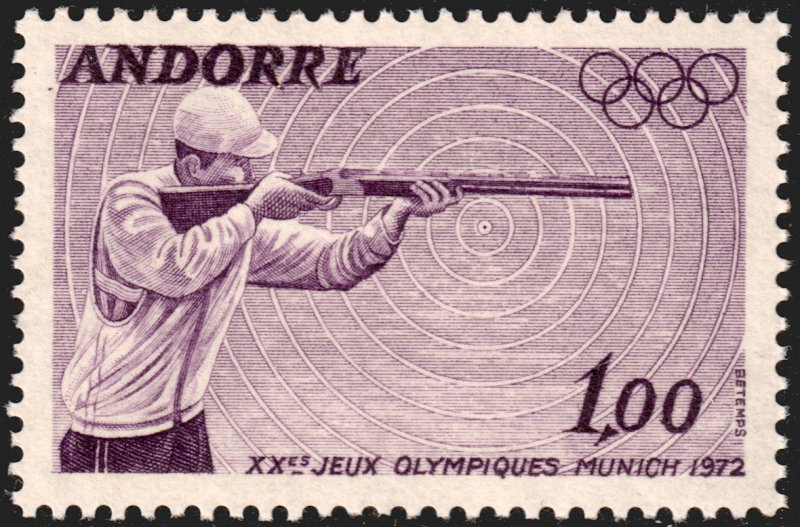 Andorra (French) #213  MNH - Olympics Shooting (1972)