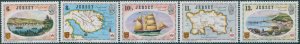 Jersey 1978 SG190-194 Links with Canada set MNH