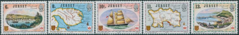 Jersey 1978 SG190-194 Links with Canada set MNH